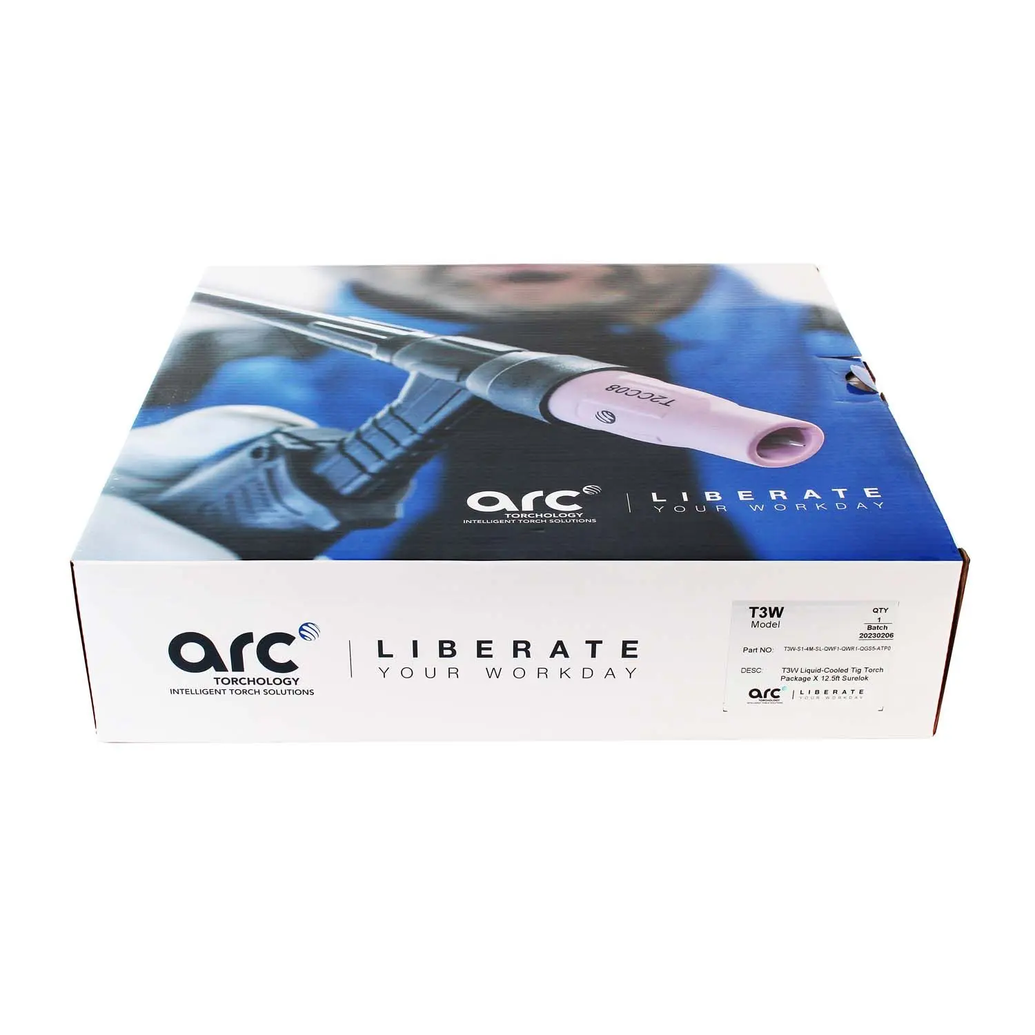 Сварочная горелка TIG ARC T3W 4 метра, газовый разъём 1/4" BSP (GS5)