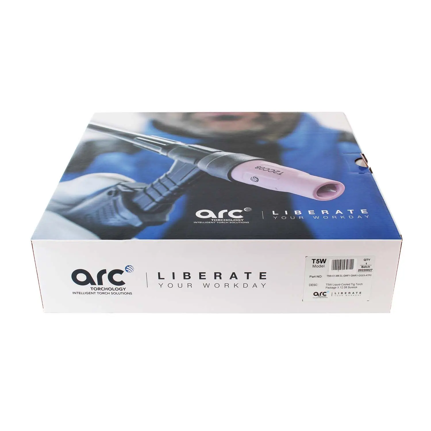 Сварочная горелка TIG ARC T5W 4 метра, газовый разъём 1/4" BSP (GS5)