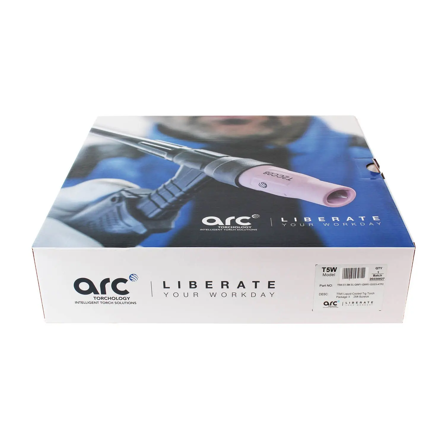 Сварочная горелка TIG ARC T5W 8 метров, газовый разъём 1/4" BSP (GS5)