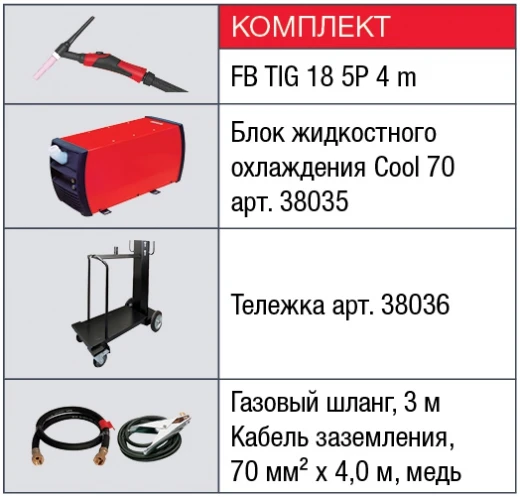 FUBAG INTIG 400 T DC PULSE + горелка 38463 + блок жидкостного охлаждения Cool 70 + тележка