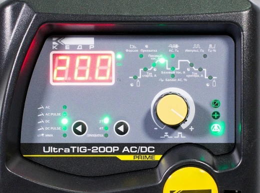 Аппарат аргонодуговой сварки TIG КЕДР UltraTIG-200P AC/DC (с подключением педали)