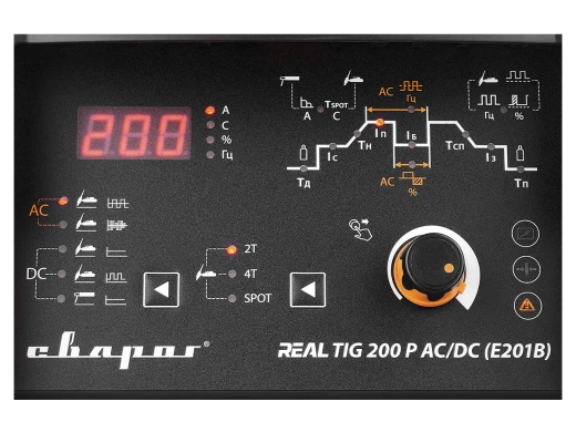 Аппарат аргонодуговой сварки TIG Сварог REAL TIG 200 P AC/DC (E201B)