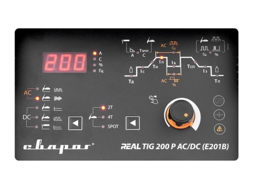 Аппарат аргонодуговой сварки TIG Сварог REAL TIG 200 P AC/DC BLACK (E201B)