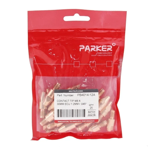 Контактный наконечник Parker М8 1,2 L30,0 ECu для AL проволоки для MIG/MAG сварки
