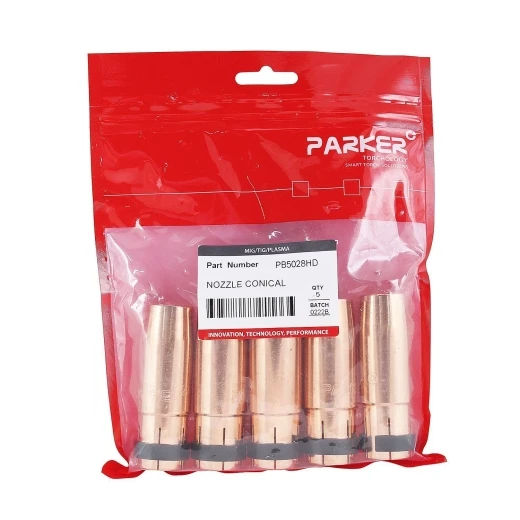 Сопло газовое Parker коническое медное особой стойкости 16 мм для полуавтоматических горелок (MIG/MAG)