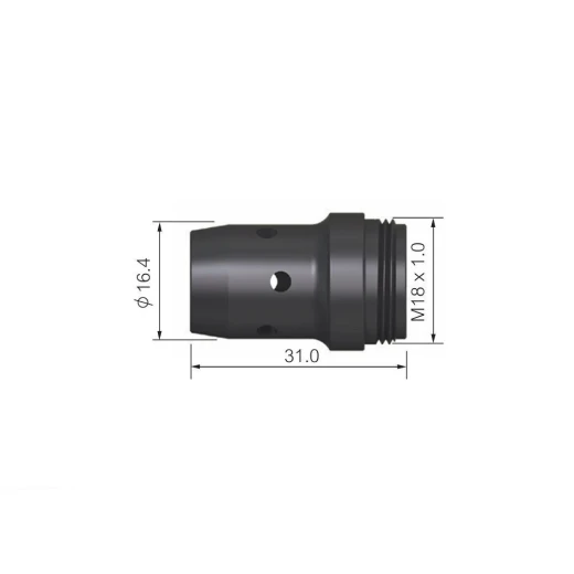 Диффузор газовый Parker чёрный пластиковый особой стойкости 31,0 мм для MIG/MAG сварки
