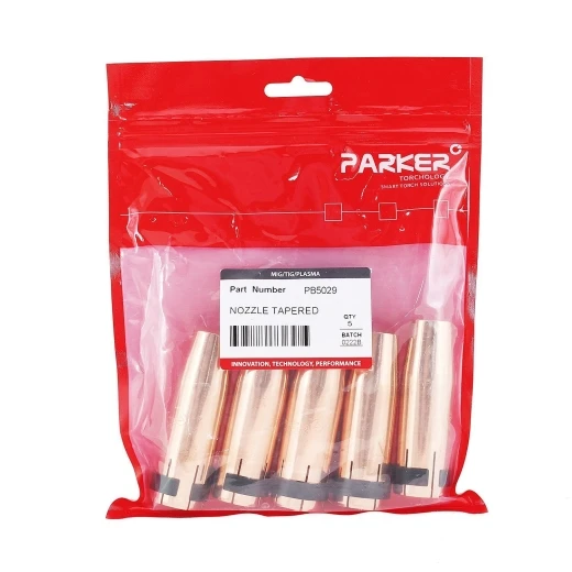 Сопло газовое Parker сильно коническое медное 14 мм для горелок SGB 380A / 401W / 501W / 555W / SB 501W Auto (MIG/MAG)