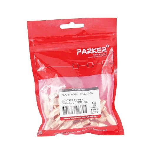 Контактный наконечник Parker М8 0,8 L30,0 ECu для AL проволоки для MIG/MAG сварки
