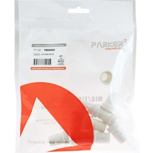 Диффузор газовый Parker белый пластиковый 28,0 мм для MIG/MAG сварки
