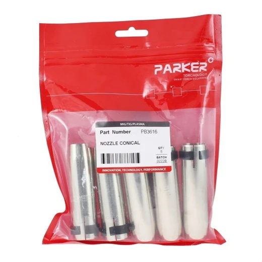 Сопло газовое Parker коническое медное 16,1 мм для горелок SGB 360A / SB 360A Auto / MMB 360A / DMB 360A (MIG/MAG)