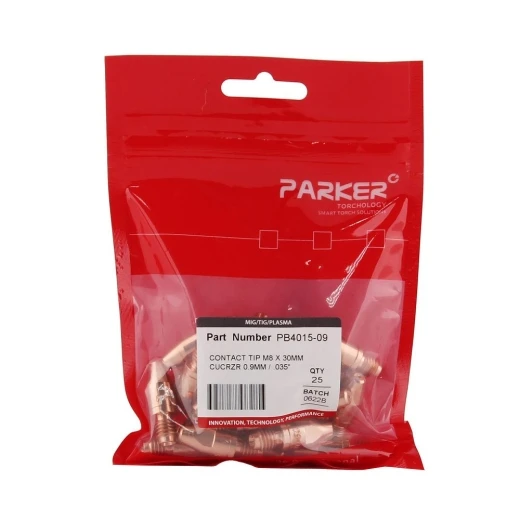 Контактный наконечник Parker М8 0,9 L30,0 CuCrZr для MIG/MAG сварки
