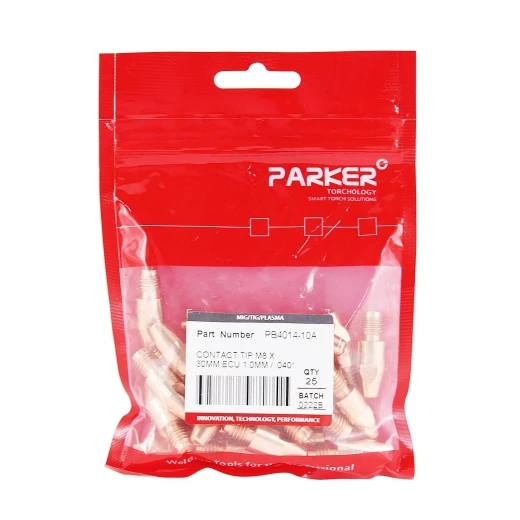 Контактный наконечник Parker М8 1,0 L30,0 ECu для AL проволоки для MIG/MAG сварки