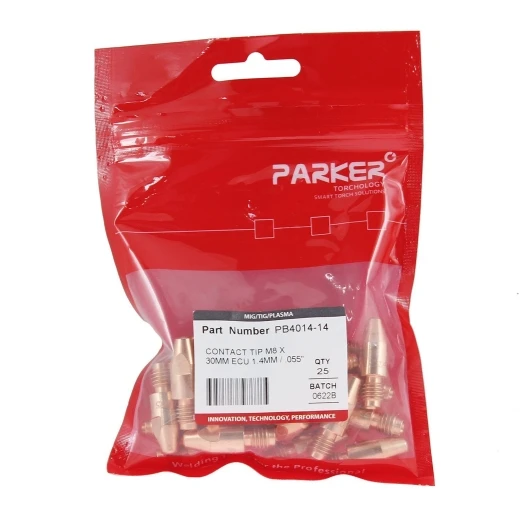 Контактный наконечник Parker М8 1,4 L30,0 ECu для MIG/MAG сварки
