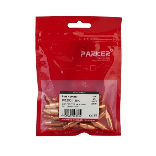 Контактный наконечник Parker M6 1,6 L28,0 ECu для AL проволоки для MIG/MAG сварки