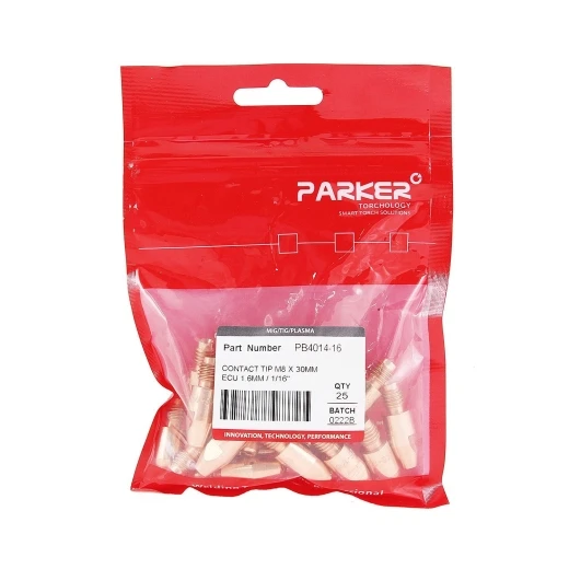 Контактный наконечник Parker М8 1,6 L30,0 ECu для MIG/MAG сварки