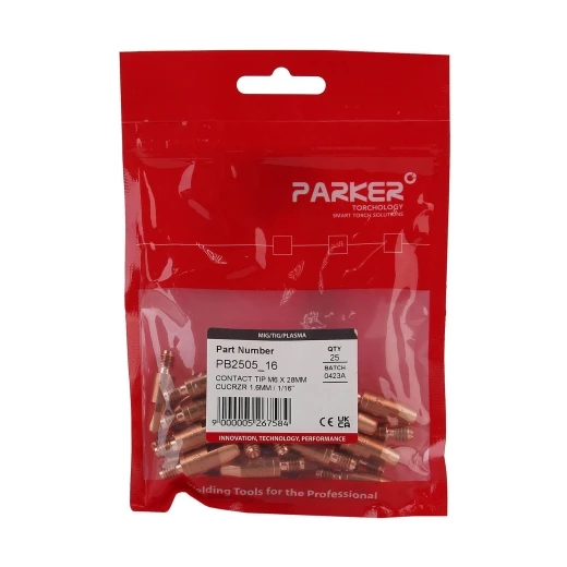 Контактный наконечник Parker М6 1,6 L28,0 CuCrZr для MIG/MAG сварки