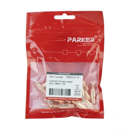 Контактный наконечник Parker М6 1,6 L28,0 ECu для MIG/MAG сварки