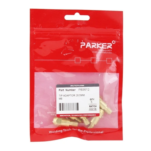 Вставка под наконечник Parker М6 латунная 28,5 мм для MIG/MAG сварки