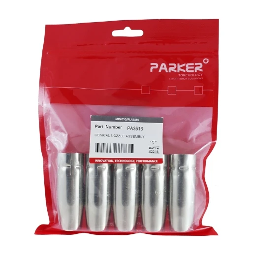 Сопло газовое Parker сильно коническое медное 16 мм для полуавтоматических горелок SGA-LW 305A / SGA-LW 355A (MIG/MAG)