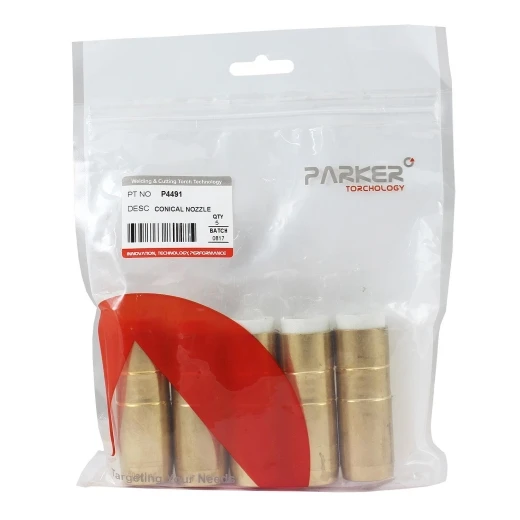 Сопло газовое Parker коническое латунное 19 мм для полуавтоматических горелок BND 400A / Bernard (MIG/MAG)