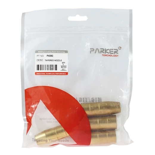 Сопло газовое Parker сильно коническое латунное 12,7 мм для полуавтоматических горелок BND /BN'Q' / Bernard (MIG/MAG)