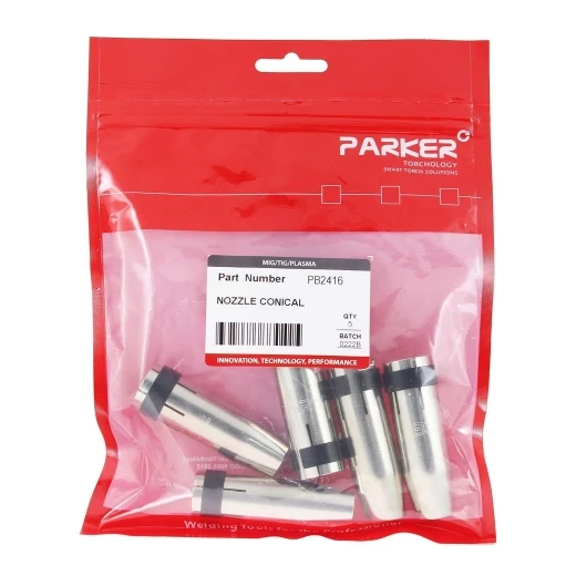 Сопло газовое Parker коническое медное 12,6 мм для полуавтоматических горелок SGB 240A / 240W / STH 240AE (MIG/MAG)