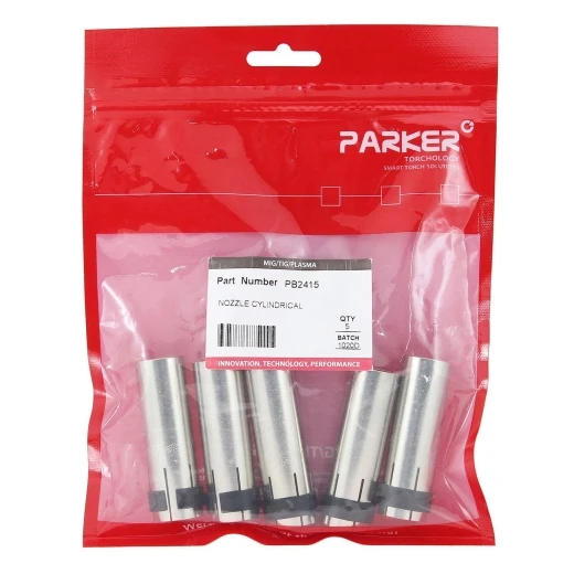 Сопло газовое Parker цилиндрическое медное 17,2 мм для полуавтоматических горелок SGB 240A / SGB 240W / STH 240AE (MIG/MAG)