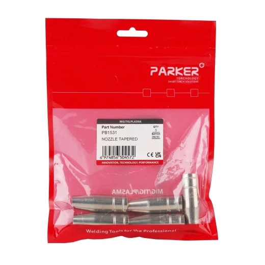 Сопло газовое Parker сильно коническое медное 10 мм для полуавтоматических горелок SGB 150A / SGF 150A / STH 150AE (MIG/MAG)
