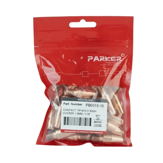 Контактный наконечник Parker М10 1,6 L35,0 CuCrZr для MIG/MAG сварки