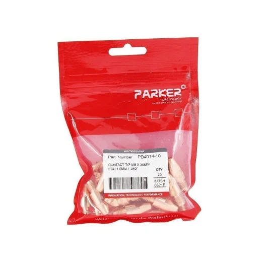 Контактный наконечник Parker М8 1,0 L30,0 ECu для MIG/MAG сварки