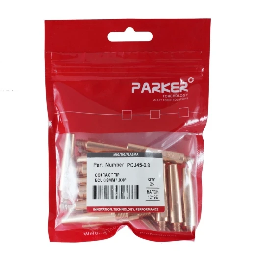 Контактный наконечник Parker М6 0,8 L45,0 ECu для MIG/MAG сварки