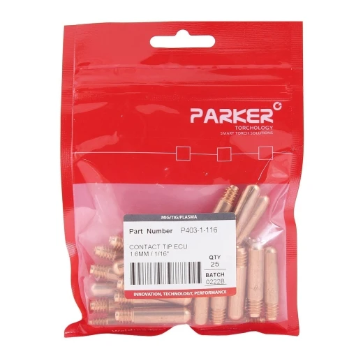 Контактный наконечник Parker 1,6 L34,0 ECu 5/16-18 UNF для MIG/MAG сварки