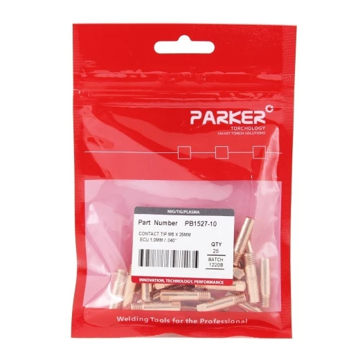 Контактный наконечник Parker М6 1,0x25,0 ECu для MIG/MAG сварки