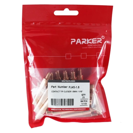 Контактный наконечник Parker М6 1,6 L45,0 CuCrZr для MIG/MAG сварки