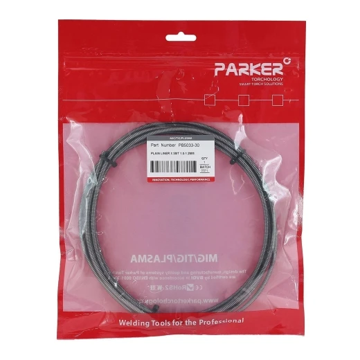 Направляющий канал Parker 1,0-1,2 мм 3 метра (стальная спираль с литым ниппелем без оплётки) для MIG/MAG сварки