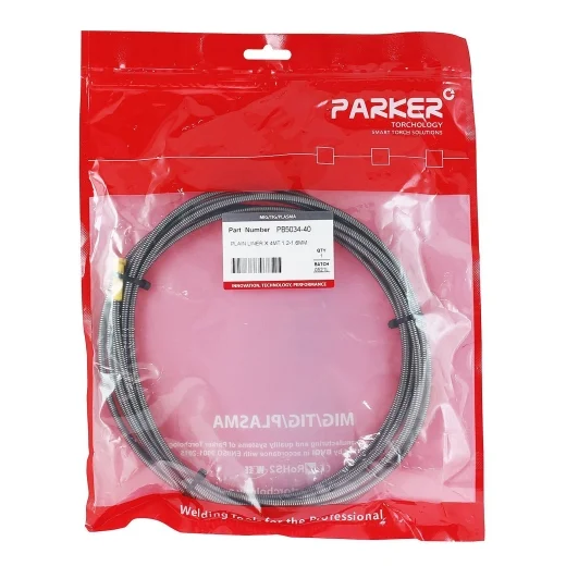 Направляющий канал Parker 1,2-1,6 мм 4 метра (стальная спираль с литым ниппелем без оплётки) для MIG/MAG сварки
