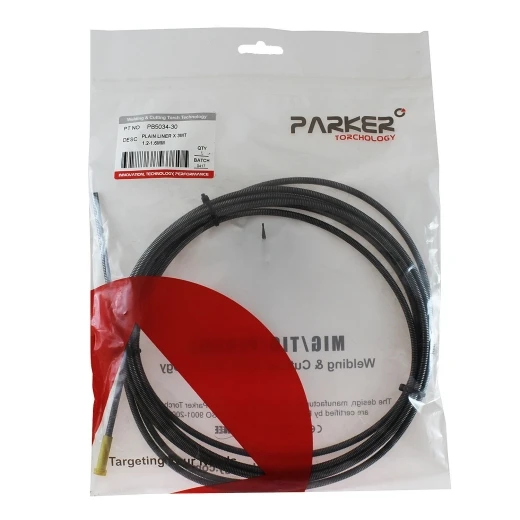 Направляющий канал Parker 1,2-1,6 мм 3 метра (стальная спираль с литым ниппелем без оплётки) для MIG/MAG сварки