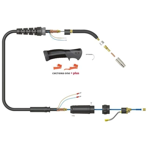 Сварочная полуавтоматическая горелка Parker SGA-LW 155A с облегчённым сварочным кабелем 3 метра (MIG/MAG)