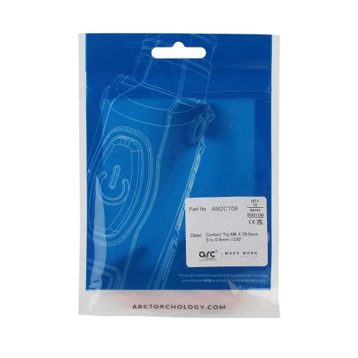 Контактный наконечник Arc М8 0,8 L29,5 ECu для MIG/MAG сварки