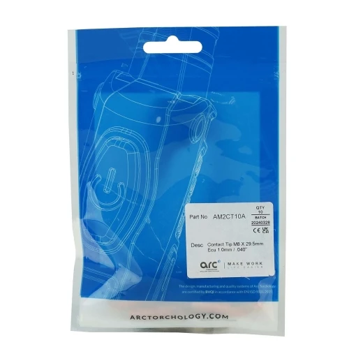 Контактный наконечник Arc М8 1,0 L29,5 ECu для AL проволоки для MIG/MAG сварки