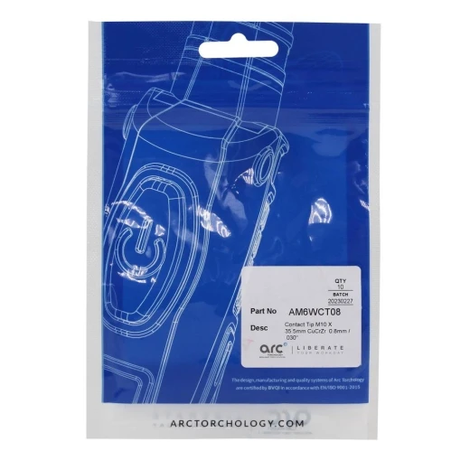 Контактный наконечник Arc М10 0,8 L35,5 CuCrZr для MIG/MAG сварки