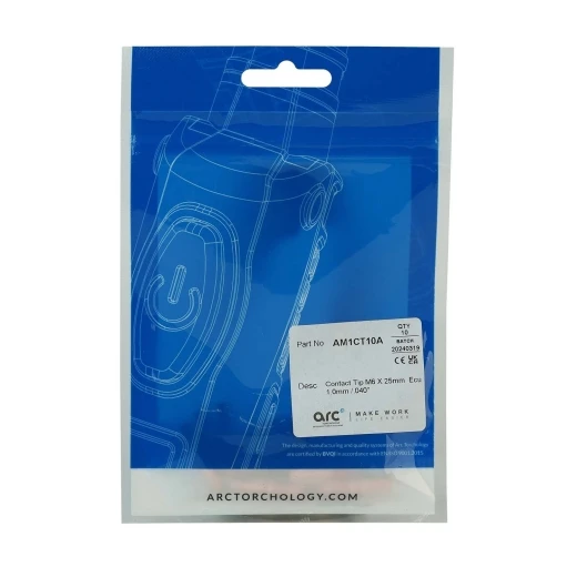Контактный наконечник Arc М6 1,0 L25,0 ECu для AL проволоки для MIG/MAG сварки